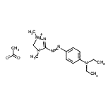 CAS 登录号：84051-82-1， 3-{[4-(二乙基氨基)苯基]偶氮}-1,4-二甲基-4,5-二氢-1H-1,2,4-三唑-1-鎓乙酸盐