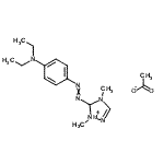 CAS#: 84051-83-2, 5-{[4-(Diethylamino)phenyl]diazenyl}-1,4-dimethyl-4,5-dihydro-1H-1,2,4-triazol-1-ium acetate