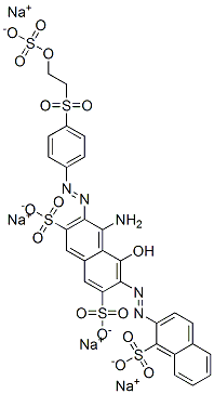 CAS#: 84083-11-4, Tetrasodium 4-Amino-5-Hydroxy-6-[(1-Sulphonato-2-Naphthyl)Azo]-3-[[4-[[2-(Sulphonatooxy)Ethyl]Sulphonyl]Phenyl]Azo]Naphthalene-2,7-Disulphonate