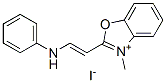 CAS 登录号：84100-14-1， 3-甲基-2-[2-(苯基氨基)乙烯基]苯并恶唑鎓碘化物