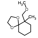 CAS 登录号：841277-20-1， 6-(甲氧基甲基)-6-甲基-1,4-二氧杂螺[4.5]癸烷