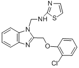 CAS#: 84138-32-9, 2-((O-Chlorophenoxy)Methyl)-1-((2-Thiazolylamino)Methyl )-Benzimidazole