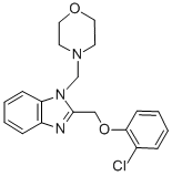 CAS 登录号:84138-39-6, 2-((2-氯苯氧基)甲基)-1-(4-吗啉基甲基)-1H-苯并咪唑
