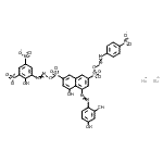 CAS 登录号：84195-79-9， 4-[2-[8-羟基-6-[[[2-(2-羟基-3,5-二硝基苯基)偶氮]氧基]磺酰基]-3-[[[2-(4-硝基苯基)偶氮]氧基]磺酰基]-1-萘基]偶氮]-1,3-苯二酚钠盐(1:2)