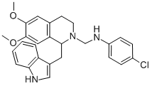 CAS#: 84218-39-3, 3,4-Dihydro-N-(4-Chlorophenyl)-6,7-Dimethoxy-1-(1H-Indol-3-Ylmethyl)-2(1H)-Isoquinolinemethanamine