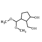 CAS 登录号：84231-15-2， 3-(二甲氧基甲基)-2-(羟基甲基)环戊醇