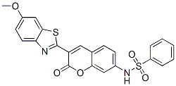 CAS#: 84271-53-4, N-[3-(6-Methoxy-2-Benzothiazolyl)-2-Oxo-2H-1-Benzopyran-7-Yl]Benzenesulphonamide
