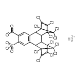 CAS#: 84297-66-5, Magnesium 1,4,5,6,7,16,17,18,19,19,20,20-dodecachloro-12-sulfonatohexacyclo[14.2.1.1<sup>4,7</sup>.0<sup>2,15</sup>.0<sup>3,8</sup>.0<sup>9,14</sup>]icosa-5,9,11,13,17-pentaene-11-carboxylate