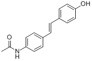 CAS#: 843-34-5, (E)-N-(4-(2-(4-Hydroxyphenyl)ethenyl)phenyl)acetamide