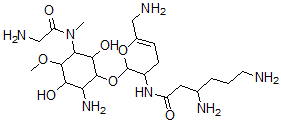 CAS 登录号:84373-74-0, 4-N-甘氨酰赖霉素
