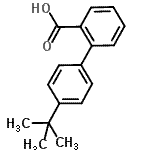 CAS 登录号：84392-26-7， 4'-(2-甲基-2-丙基)-2-联苯基羧酸