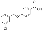 CAS 登录号：84403-70-3， 4-[(3-氯苯基)甲氧基]-苯甲酸