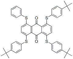 CAS#: 84434-37-7, 1,4,5-Tris[[4-(1,1-Dimethylethyl)Phenyl]Thio]-8-(Phenylthio)Anthraquinone