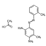 CAS#: 84434-44-6, 4-Methyl-6-[(2-methylphenyl)diazenyl]-1,3-benzenediamine acetate (1:1)