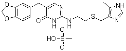 CAS 登录号：84455-52-7， 奥美替丁甲磺酸盐