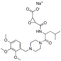 CAS#: 84456-41-7, Sodium 3-[[4-Methyl-1-Oxo-1-[4-[(2,3,4-Trimethoxyphenyl)Methyl]Piperazin-1-Yl]Pentan-2-Yl]Carbamoyl]Oxirane-2-Carboxylate