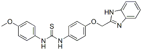 CAS 登录号：84484-01-5， 1-[4-(1H-苯并咪唑-2-基甲氧基)苯基]-3-(4-甲氧基苯基)硫脲
