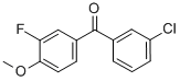 CAS#: 844885-00-3, 3-Chloro-3'-Fluoro-4'-Methoxybenzophenone