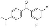 CAS 登录号：844885-09-2， 3,5-二氟-4'-异丙基二苯甲酮