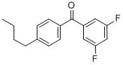 CAS 登录号：844885-13-8， 4-正丁基-3',5'-二氟二苯甲酮
