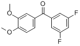 CAS#: 844885-19-4, 3,5-Difluoro-3',4'-Dimethoxybenzophenone