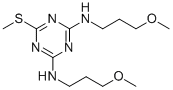 CAS#: 845-52-3, N,N'-Bis(3-methoxypropyl)-6-methylthio-1,3,5-triazine-2,4-diamine