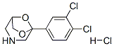 CAS 登录号：84509-18-2， 1-(3,4-二氯苯基)-7,8-二氧杂-3-氮杂双环[3.2.1]辛烷盐酸盐