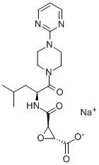 CAS#: 84518-85-4, (2R-(2-alpha,3-beta(S*)))-3-(((3-Methyl-1-((4-(2-Pyrimidinyl)-1-Piperazinyl)Carbonyl)Butyl)Amino)Carbonyl)-Oxiranecarboxylic Acid Monosodium Salt