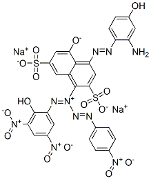 CAS#: 84522-43-0, 4-[2-(2-Amino-4-Hydroxyphenyl)Diazenyl]-5-Hydroxy-2,7-Naphthalenedisulfonic Acid Mono[2-(2-Hydroxy-3,5-Dinitrophenyl)Diazenyl] Mono[2-(4-Nitrophenyl)Diazenyl] Deriv. Sodium Salt (1:2)