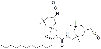 CAS#: 84540-24-9, N-[(5-Isocyanato-1,3,3-Trimethylcyclohexyl)Methyl]-N-[N-[(5-Isocyanato-1,3,3-Trimethylcyclohexyl)Methyl]Carbamoyl]Lauramide