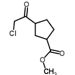 CAS 登录号：84545-01-7， 甲基3-(氯乙酰基)环戊烷羧酸酯