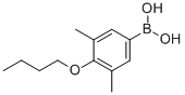CAS 登录号：845551-41-9， 2-丁氧基-3,5-二甲基苯硼酸