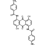 CAS#: 84559-87-5, N,N'-(4,8-Dihydroxy-9,10-dioxo-9,10-dihydroanthracene-1,5-diyl)bis(4-methylbenzamide)