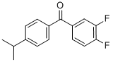 CAS 登录号：845781-00-2， 3,4-二氟-4'-异丙基二苯甲酮