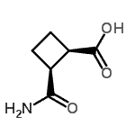 CAS#: 84585-78-4, (1R,2S)-2-Carbamoylcyclobutanecarboxylic acid