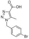 CAS 登录号：845885-94-1， 1-(4-溴苄基)-5-甲基-1H-1,2,3-三唑-4-羧酸