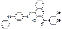 CAS#: 84604-36-4, 3-Hydroxy-N,N-Bis(2-Hydroxyethyl)-4-[[4-(Phenylamino)Phenyl]Azo]Naphthalene-2-Carboxamide