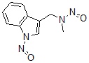 CAS 登录号：84605-06-1， N'-亚硝基-N-亚硝基-N-甲基-3-氨基甲基吲哚