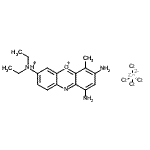 CAS#: 84642-69-3, 1,3-Diamino-7-(diethylammonio)-4-methylphenoxazin-5-ium tetrachlorozincate(2-)