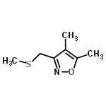 CAS#: 84654-45-5, 4,5-Dimethyl-3-[(methylsulfanyl)methyl]-1,2-oxazole
