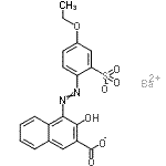CAS 登录号：84696-57-1， 钡4-[(4-乙氧基-2-磺酸苯基)偶氮]-3-羟基-2-萘甲酸酯