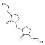 CAS 登录号：84697-12-1， 1,1'-亚甲基二[3-(2-羟基乙基)-2-吡咯烷酮]