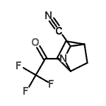 CAS#: 84700-81-2, 2-(Trifluoroacetyl)-2-azabicyclo[2.2.1]heptane-3-carbonitrile