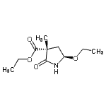 CAS#: 84763-06-4, Ethyl (3R,5R)-5-ethoxy-3-methyl-2-oxo-3-pyrrolidinecarboxylate