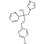 CAS 登录号:847670-66-0, (3E)-4-(4-氯苯基)-1-(1H-咪唑-1-基)-2-(2-吡啶基)-3-丁烯-2-醇