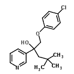 CAS 登录号：847981-47-9， 1-(4-氯苯氧基)-4,4-二甲基-2-(3-吡啶基)-2-戊醇