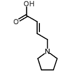 CAS#: 848133-09-5, (2E)-4-(1-Pyrrolidinyl)-2-butenoic acid