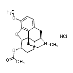 CAS#: 84824-86-2, (5alpha,6alpha)-3-Methoxy-17-methyl-4,5-epoxymorphinan-6-yl acetate hydrochloride (1:1)