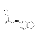 CAS 登录号：84827-40-7， 乙基N-(2,3-二氢-1H-茚-5-基)甘氨酸酯