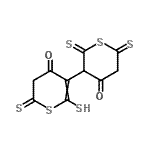 CAS#: 84852-33-5, 2'-Sulfanyl-2,6,6'-trithioxo-2,3,5,5',6,6'-hexahydro-4H,4'H-3,3'-bithiopyran-4,4'-dione